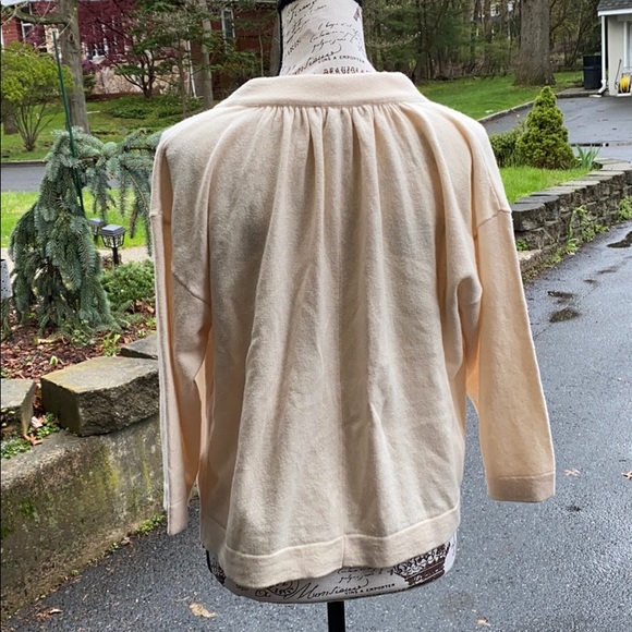 Wool/Cashmere cardigan sweater-3/4 wide sleeves - Picture 3 of 6